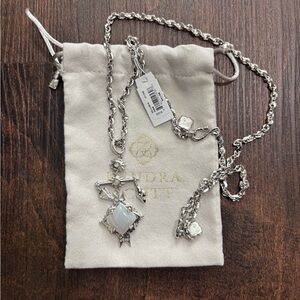 Kendra Scott Silver Necklace with Intricate Design